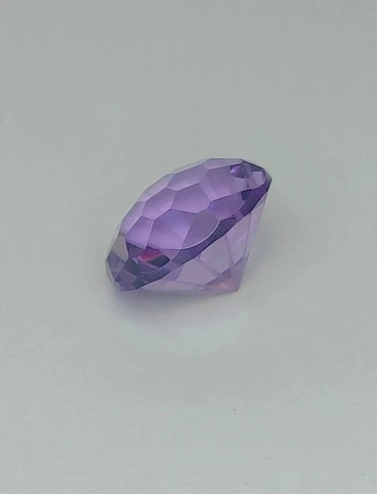 9.87ct Natural Purplish Amethyst Round Cut Loose gemstone From Brazil — view 3